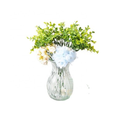 custom colored wedding decorative glass flower vase